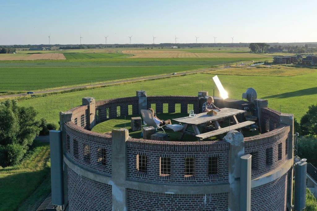 Verblijf Boven In De Watertoren Van Strijen Met Dakterras Exterior photo